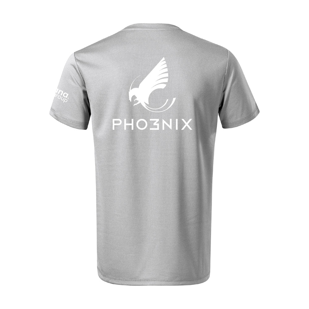 Pho3nix Men's Recycled Yarn Polyester T-shirt grey - Image 2